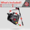Electric Pressure Washer 2.0, Powerful 1.4 GPM 2000 PSI Car Pressure Washer Sprayer, Snub Nose & Tip Attachment, Use,Car Soap, Patio Boat RV Motorcycle Car Garage Deck Adam’s Polishes