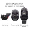 Grow and Go All-in-One Slim Convertible Car Seat, Rear Facing, 5-40 lbs, Forward Facing (30–65 lbs), High Back Booster Seat 40-100 pounds, Aqua Pop