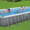 Bestway Oval Above Ground Pool Set (10′ x 6’7′′ x 33′′)| Includes Filter Pump & ChemConnect Dispenser