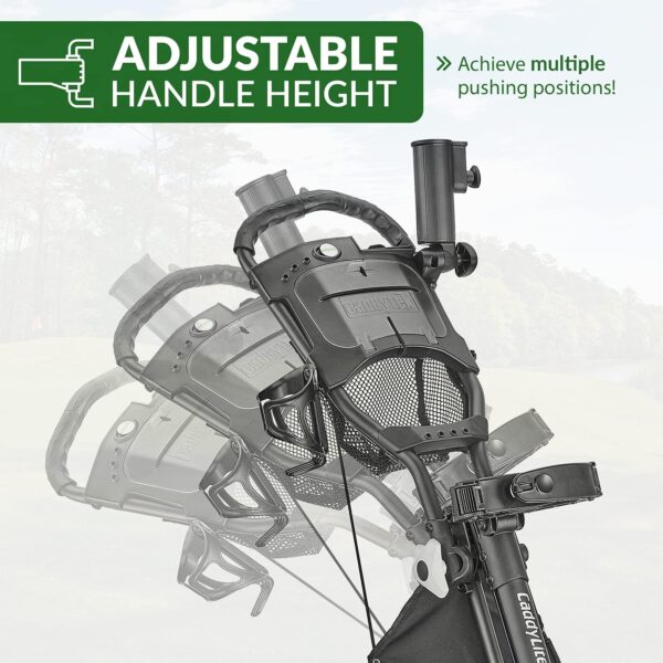71dd83e4def14a5bb41df246d474e1c4 3Wheel Golf Push Cart - Golf Trolley Foldable Collapsible Lightweight Pushcart with Foot Brake - Easy to Open & Close