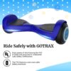 FX3 Hoverboard Blue – 6.5′′ LED Wheels, 200W Motor, UL2272 Certified, Up to 6.2mph for Kids & Adults