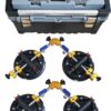 Angle 90 Degree Countertop Seam Setter with 6′′ Suction Cup for Seam Joining & Leveling/Professional Countertop, granite . Stone, Marble Slab Installation. (2 PACK) (6′′ seam setter)
