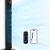 LEVOIT Tower Fan for Bedroom, Standing Fan that Blows Cold Air for Home, 28dB Quiet for Sleep, Remote, 90° Oscillation, 12H Timer, 25ft/s Velocity, 5 Speeds, 4 Modes, Bladeless 36 inch, White