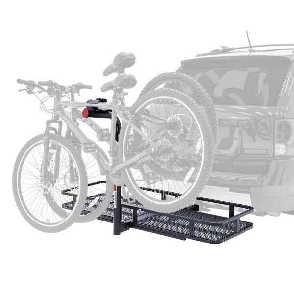 727bff51e1e1409491a9e2298b93168e Apex BCCB-1169-2 2-Bike Steel Basket Cargo Carrier with Rack