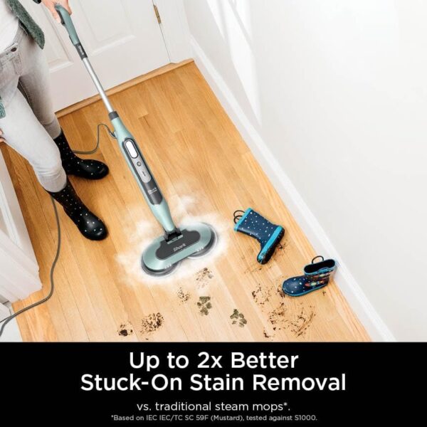 Steam Pickup 3-in-1 Steam Mop Picks Up Debris, Deep Scrubs, & Steam Sanitizes – All At Once, Lightweight Steam Cleaner for Home with Sealed Hard Floors like Hardwood, Tile & Laminate, SD201