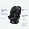 Graco Turn2Me 3-in-1 Rotating Convertible Car Seat, Rear to Forward Facing Highback Booster, Easy Installation, Brighton