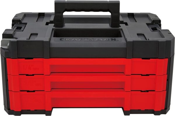 Craftsman 262-Piece Mechanic Tool Set, Master Socket Set with 3-Drawer VERSASTACK Tool Box, SAE/Metric Set (CMMT45309)