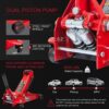 Big Red ATZ729912R 3-Ton Floor Jack with Dual Piston Speedy Lift