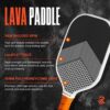 PRO Pickleball Paddles l Pure or Reach l Made with Volcanic Rock l Spin + Power+ Control l USA Tournament Approved l Premium Pickleball Paddle Made in USA l LavaFLXTM Face l 16mm Honeycomb Core