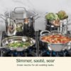11-Piece Cookware Set, Chef’s Classic Stainless Steel Collection 77-11G