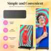 80′′ P1.86 Flexible Spliceable LED Poster Display – USB Plug-and-Play, Mobile & PC Remote Control, Digital Signage Advertising Screen (Silver, 1-Pack)