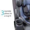 Grow and Go All-in-One Slim Convertible Car Seat, Rear Facing, 5-40 lbs, Forward Facing (30–65 lbs), High Back Booster Seat 40-100 pounds, Aqua Pop