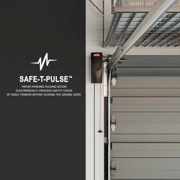 74b2f252fea34684a447a190b0c03db8 6172H-B Signature Series Ultra-Quiet Wall Mount Smart Garage Door Opener with Battery Backup, Wi-Fi, Wireless Wall Console