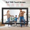15.6′′ Digital Picture Frame, 64GB 1920 x 1080 IPS Touch Screen Electronic Photo Frame, Pre-Load Photo Gift Mode Without Open Package, Auto-Rotate, Wall/Table Mountable, App Share Photos, Black