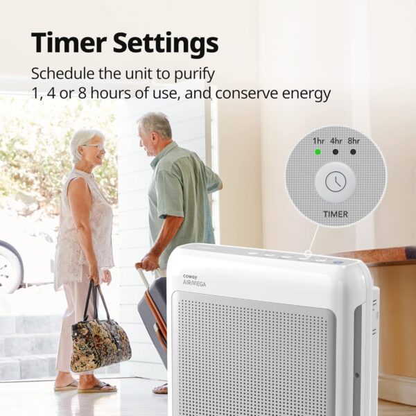 Air Purifiers for Home Up to 1,748ft2, True HEPA Filter for Smoke, Allergies, Pet Dander, Odor, Air Quality Monitor, Auto&Eco Mode, Timer, Filter Indicator, 3yr Warranty, 200M, Black