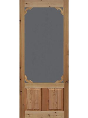 Bay 36 in. x 80 in. Woodland Cedar Screen Door