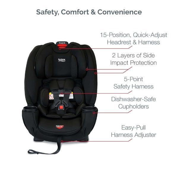 75338999d4b04bbea3e7555a2c244a93 Britax One4Life ClickTight All-in-One Car Seat, Eclipse Black