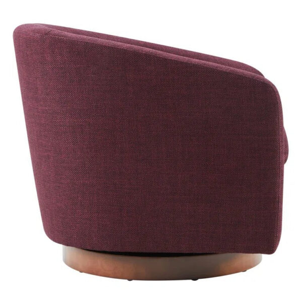 753577644d084375acce0628bd46e8ad Upholstered Swivel Barrel Chair