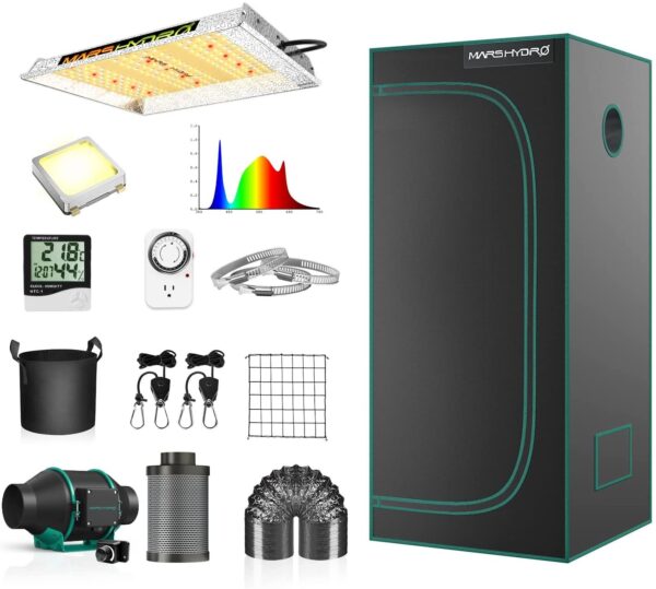 Grow Tent Kit Complete Grow Light Full Spectrum Indoor Grow Tent Kit