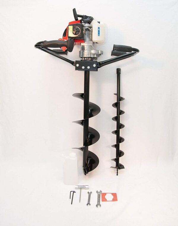 755b32742f564d2692486e3dd2c9568a 2 Man Hand Held Post Hole Digger / Earth Auger w/ 6 & 10 Bits 63 cc 3 hp EPA