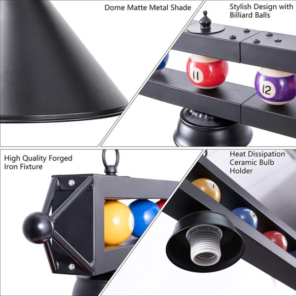 Billiard Light for Pool Table,59” Pool Table Lighting for 7′ 8′ 9′ Table