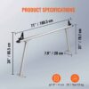 BENTISM Truck Rack 71 x31 Size 800 lbs Capacity Pick up Truck Ladder Truck Bed Rack with Adjustable Tie-downs for Kayak