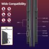 Large Portable Monitor-18.5 Inch Computer Gaming Display 100Hz 125% sRGB FHD 1080P USB-C HDMI IPS Screen for Laptop Mac Surface PC PS4/PS5 Xbox Built-in Kickstand, Speakers, VESA Mountable