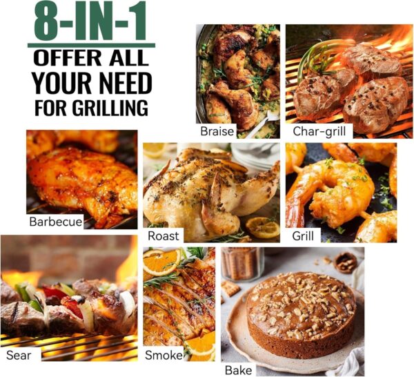 75d6024d4c6c447e9cce2d1cb8ff7853 Z GRILLS Wood Pellet Grill Smoker with 552 Cooking Area & Front Shelf for Outdoor BBQ, Smoke, Bake and Roast, 550C
