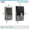 Encode Plus Smart Wi-Fi Lock for Front Door, Keyless Entry Deadbolt, Unlock with Apple Watch, Built-in WiFi and App Control, Easy Install, Alexa & Apple HomeKit Compatible, Matte Black