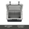 32 QT Ultra-Light Hard-Sided Ice Chest Cooler, Dark Grey And Cool Grey, Fits 48 Cans