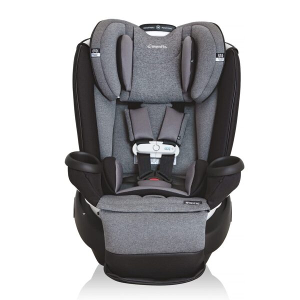 Revolve360 Extend Convertible Car Seat with 360 Degree Rotation, Extended Rear-Facing, Forward-Facing, Booster Mode, and Secure Latch Install, Revere Gray