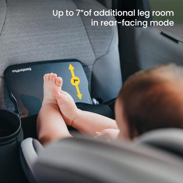 Grow and Go All-in-One Slim Convertible Car Seat, Rear Facing, 5-40 lbs, Forward Facing (30–65 lbs), High Back Booster Seat 40-100 pounds, Aqua Pop