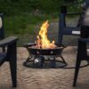 Portable Propane Fire Pit, 21-inch, 58,000 BTU with Fire Pit Cover & Carry Kit, Smokeless Gas Firebowl
