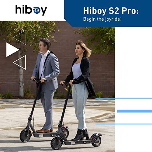 Hiboy S2 Pro Folding Electric Scooter, 500W Motor, 10′′ Solid Tires