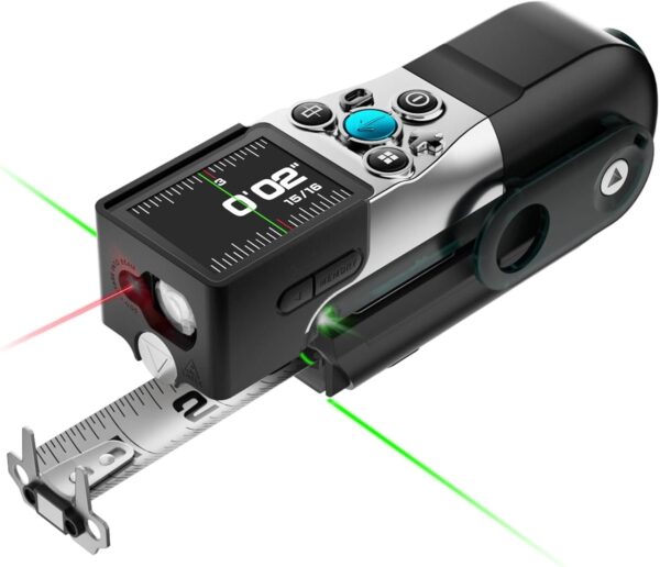 7863beded704458da5e1695091a5ddd9 XTAPE1 Digital Tape Measure, Professional 330Ft Laser Measuring Tool & 12Ft Measuring Tape with Green Laser Extension, Instant Digital Readout, P2P, App Sync, Replaceable Blades Module