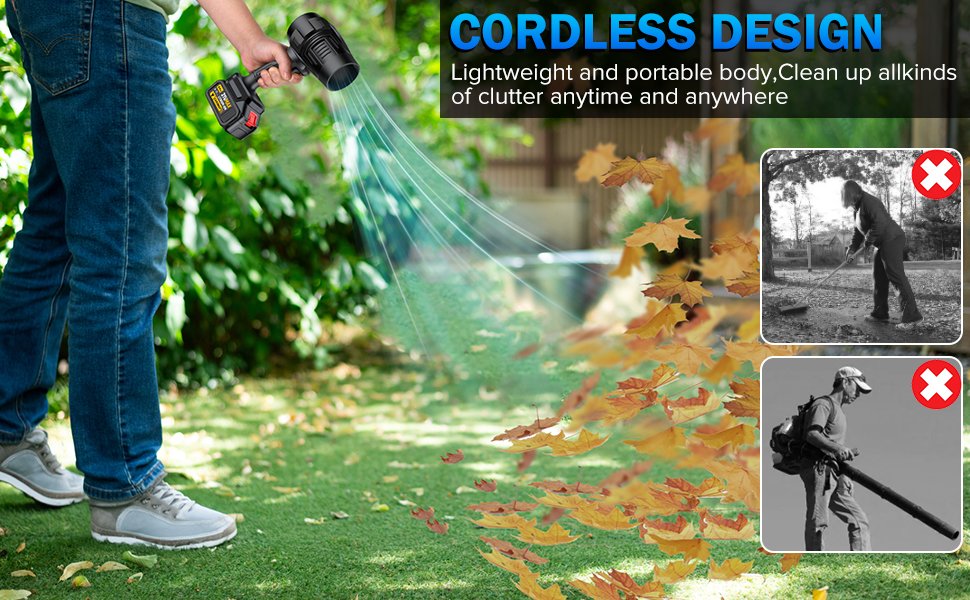 300000RPM Electric Cordless Leaf Blower