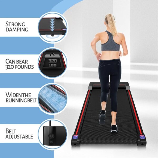 78f236ca6a2c41dfbc8e6c54e5f7fb30 Walking Vibration Pad with APP, 3 in 1 Under Desk Treadmill, 2.5HP Low Noise Walking Treadmill Pad with Remote Control,Portable Treadmills for Home Office