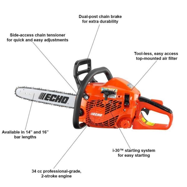 CS-352 16 in. 34cc Gas Chainsaw