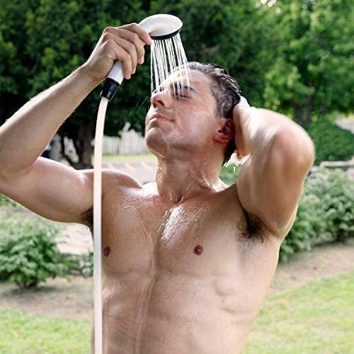 Hike Crew Portable Propane Water Heater & Shower Pump �� Compact Outdoor Cleaning & Showering System w/LCD & Auto Safety Shutoff for Instant Hot Water While Camping, Hiking �� Carry Case Included