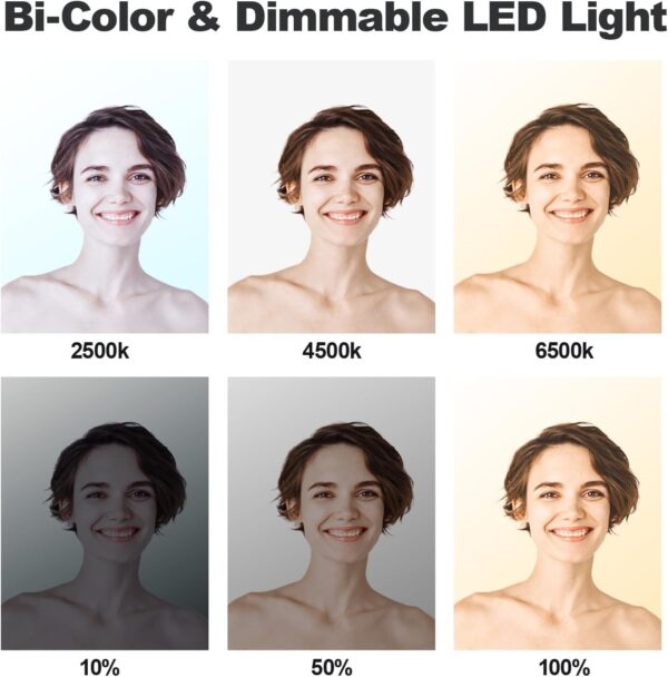 7941563b35514ba99fb3da60d1572d5a D50 LED Video Light Panel Lights 15.4′′, 2 Packs 45W 3000K-8000K Bi-Color Dimmable Photography Lighting, CRI 96+ Videography Lighting for Video Shooting/Gaming/Live Stream/Studio/Film