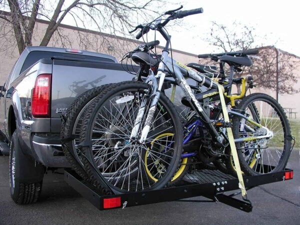 79c04154ab034acca59d85778eedc158 Tow Tuff 14922 2 in 1 Steel Cargo Carrier with 4-Bike Rack 500 lbs Capacity Model No. TTF-2762KR
