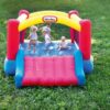 Little Tikes Jump ‘n Slide Inflatable Bouncer Includes Heavy Duty Blower With GFCI, Stakes, Repair Patches, And Storage Bag, for Kids Ages 3-8 Years