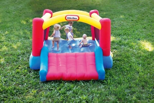 7a2ae2b2957a4144aaf97e325f36c954 Little Tikes Jump ‘n Slide Inflatable Bouncer Includes Heavy Duty Blower With GFCI, Stakes, Repair Patches, And Storage Bag, for Kids Ages 3-8 Years