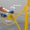 Drywall Lift 11′ Yellow Rolling Sheetrock Panel Hoist Jack