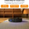 Qrevo Pro Robot Vacuum and Mop with FlexiArm Design Edge Mopping, Dynamic Hot Water Mop Washing and Auto Mop Drying, Intelligent Dirt Detection, 7,000 Pa Suction, Ideal for Carpets