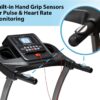 SereneLife Folding Treadmill – Foldable Home Fitness Equipment with LCD for Walking & Running – Cardio Exercise Machine – Preset and Adjustable Programs – Bluetooth Connectivity