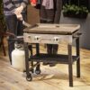 2-Burner 28′′ Griddle Cooking Station with Stainless Steel