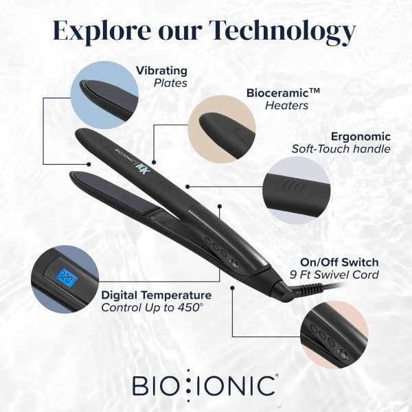 Bio Ionic 10X Styling Iron Soft Amethyst