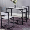 Dining Table With Two Dining Chairs Set