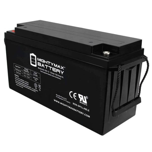 7c1d2401ce444d58a3d139bd2defc3ed MIGHTY MAX BATTERY MAX3944991 12V 150AH SLA Replacement Battery for Trojan T-1275
